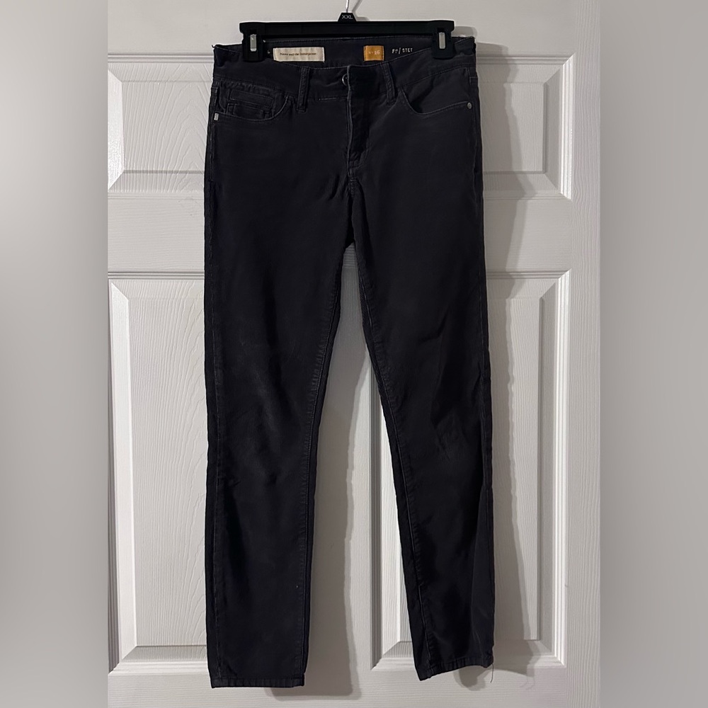Pilcro and the letterpress Dark Gray Corduroy Pants